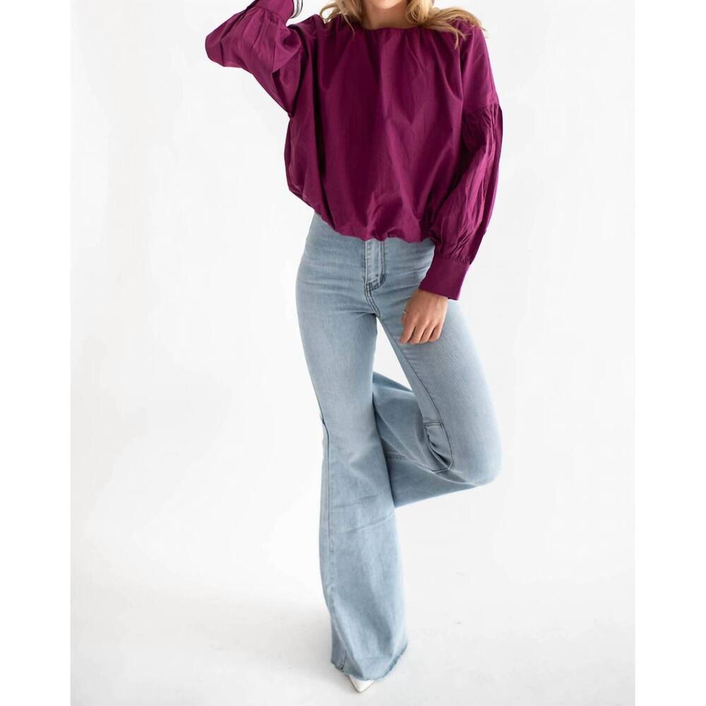 NEW FALCON PARK ava top in merlot